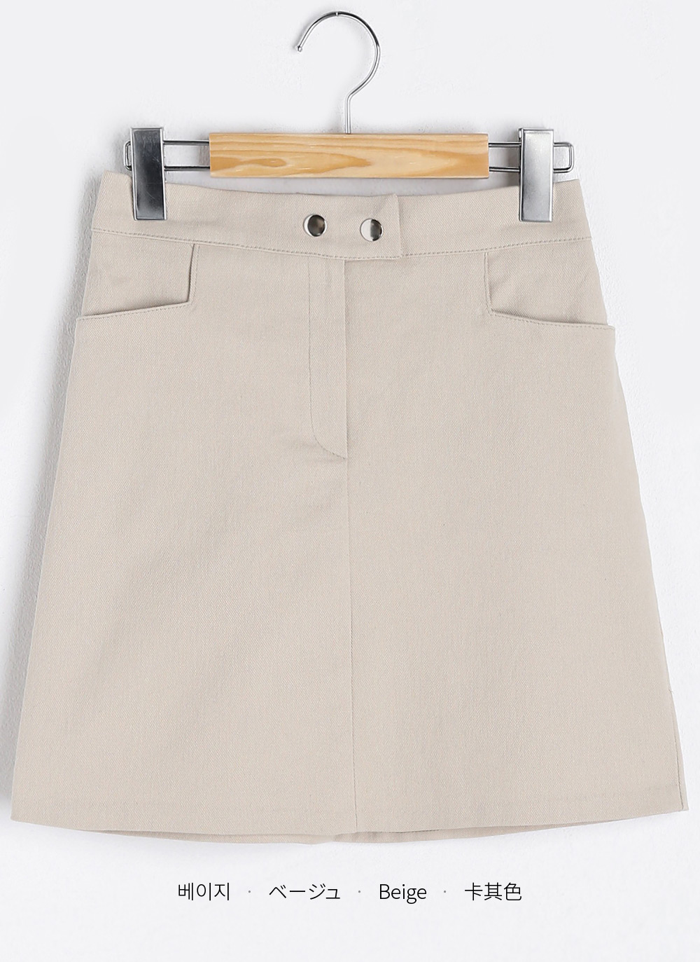 スナップボタンミニスカート・全4色 | レディースファッション通販