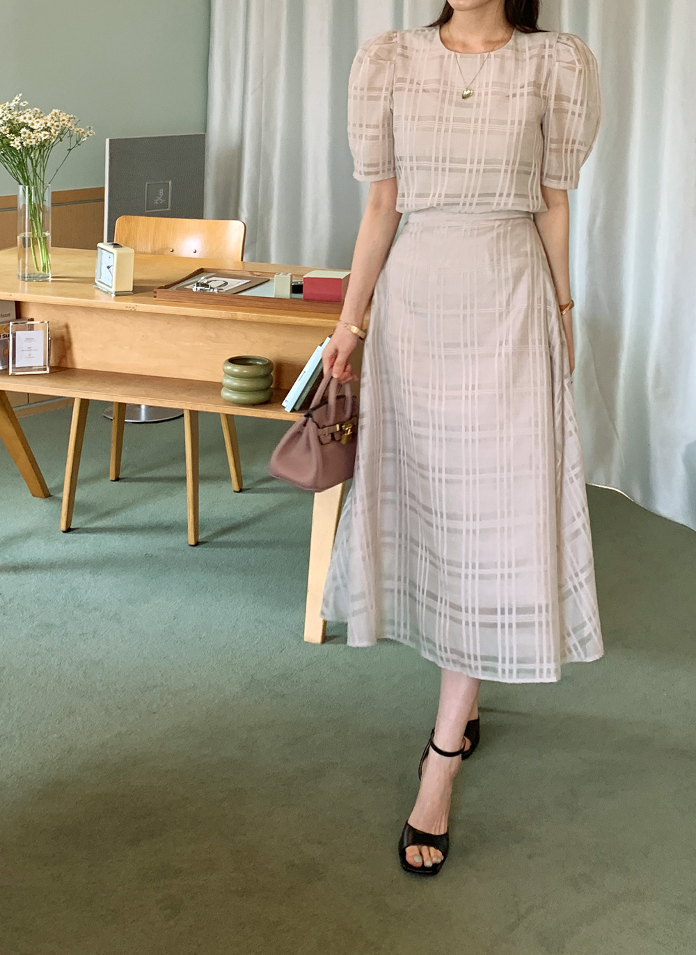 バーバリー　スカート　ブラウス　ノバチェック　セット　110 120 バーバリー スカート ブラウス ノバチェック セット 110 120