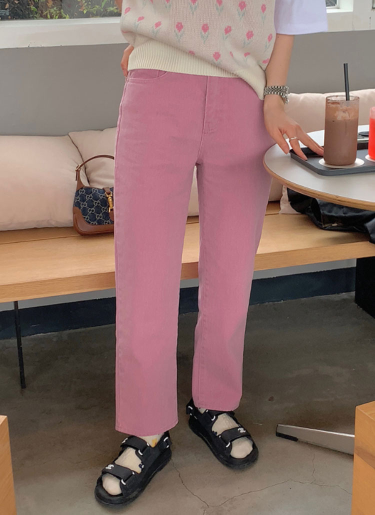 ピンクコットンパンツ レディースファッション通販 Dholic