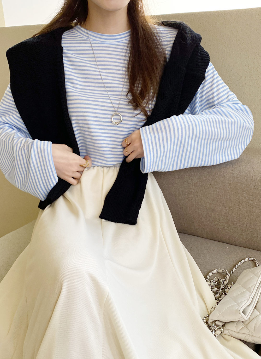 長袖ボーダーTシャツ・全6色 | レディースファッション通販 - DHOLIC