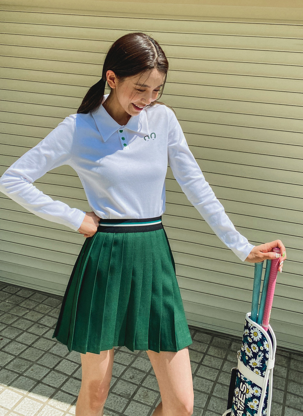 パンツ裏地配色プリーツスカート・全5色 | レディースファッション通販