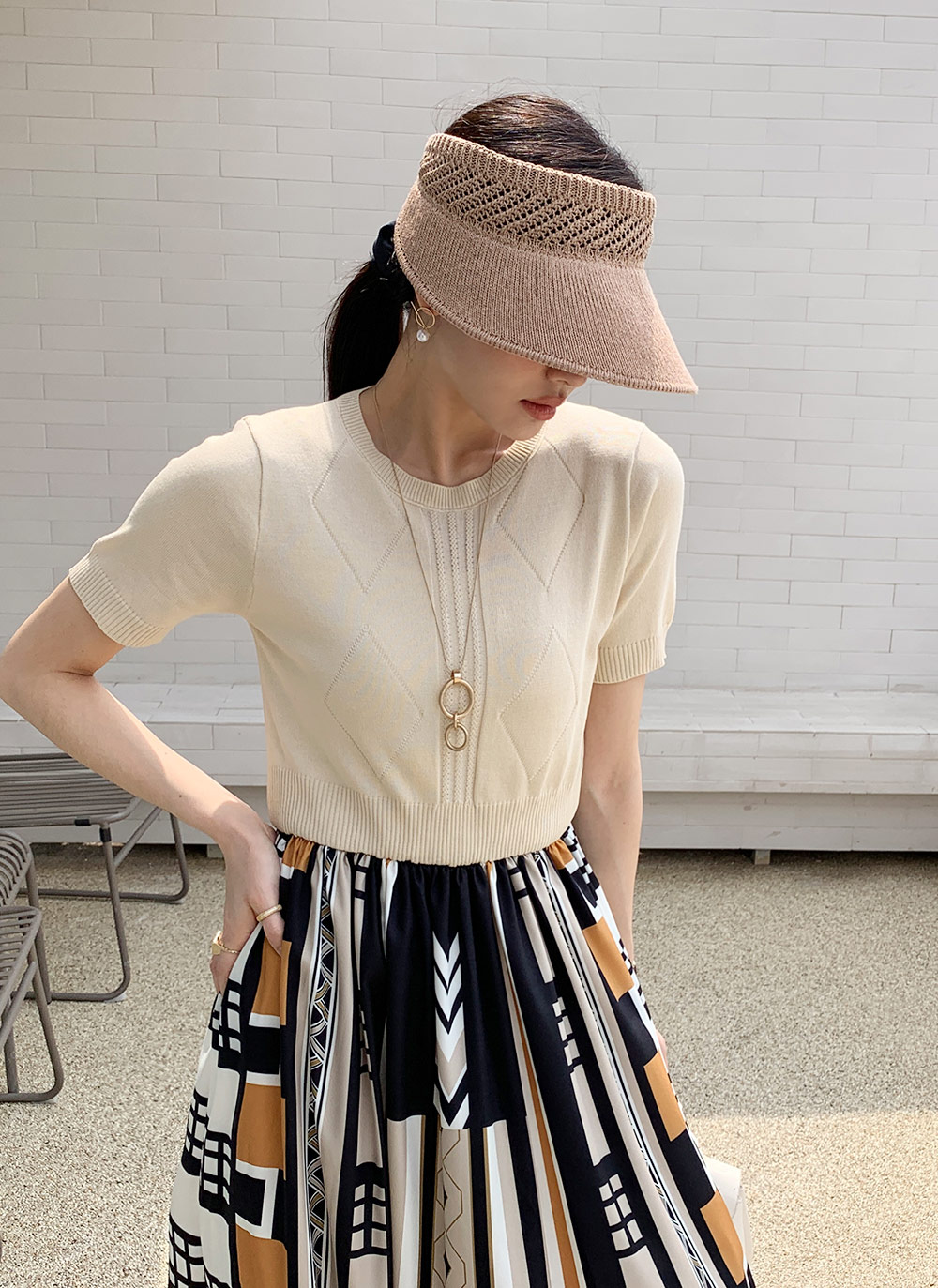 ITEMS URBANRESEARCH ワンピース ニットドッキングワンピース