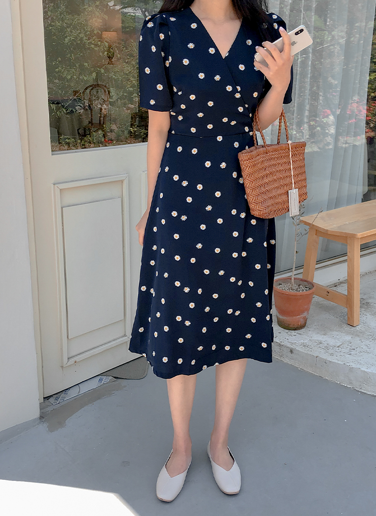 42 割引70cm 売り切り御免 デイジー柄ワンピース ワンピース ベビー キッズ70cm Aci Md