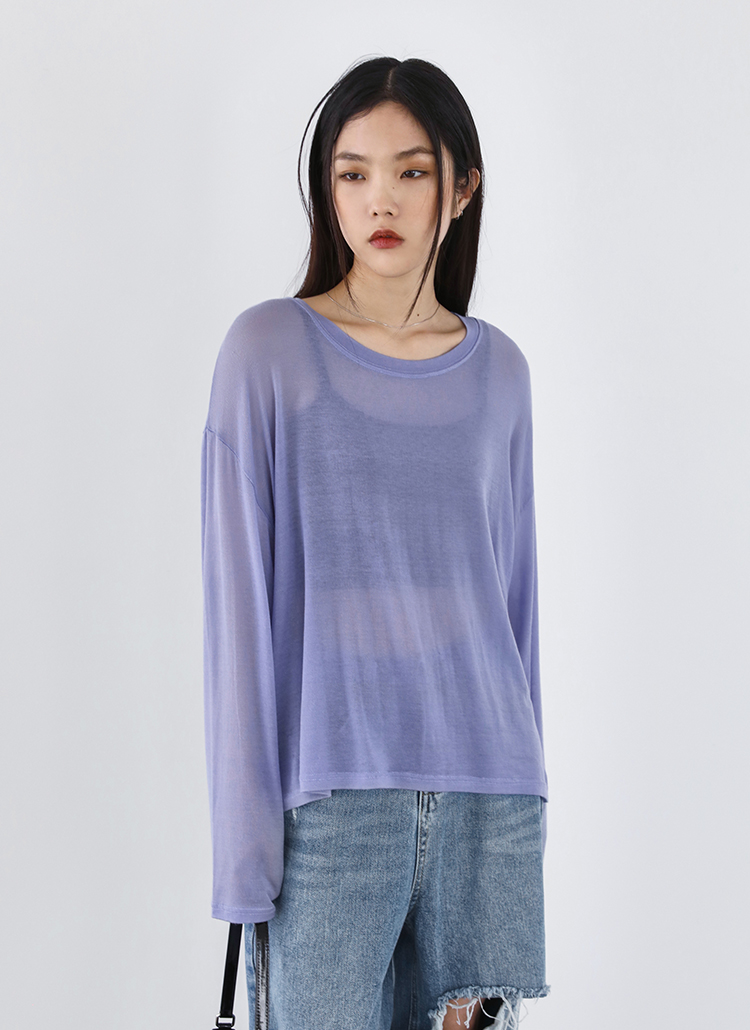 オーバーフィットシアーTシャツ | レディースファッション通販
