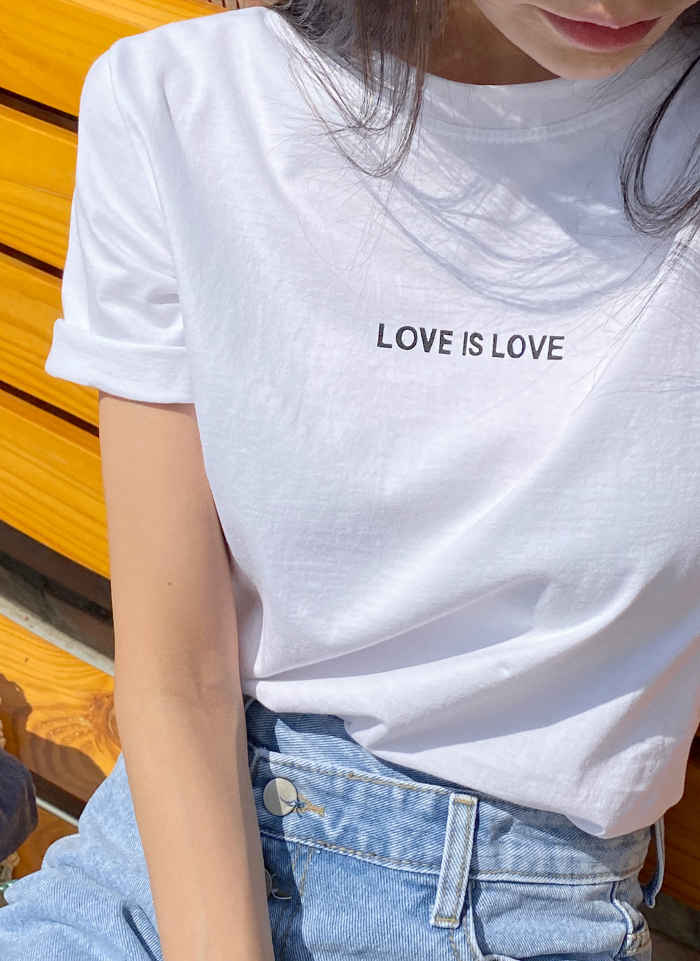 LOVE IS LOVE半袖Tシャツ・全5色 | DHOLIC | 詳細画像13