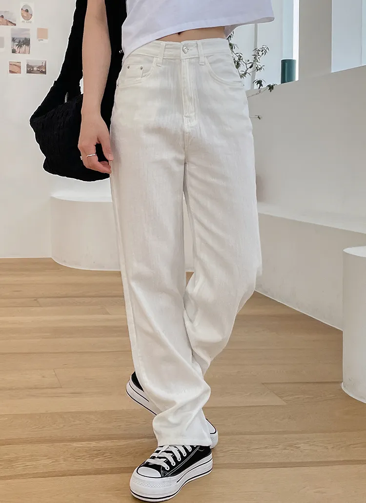 アイボリーハイウエストワイドパンツ | レディースファッション通販 