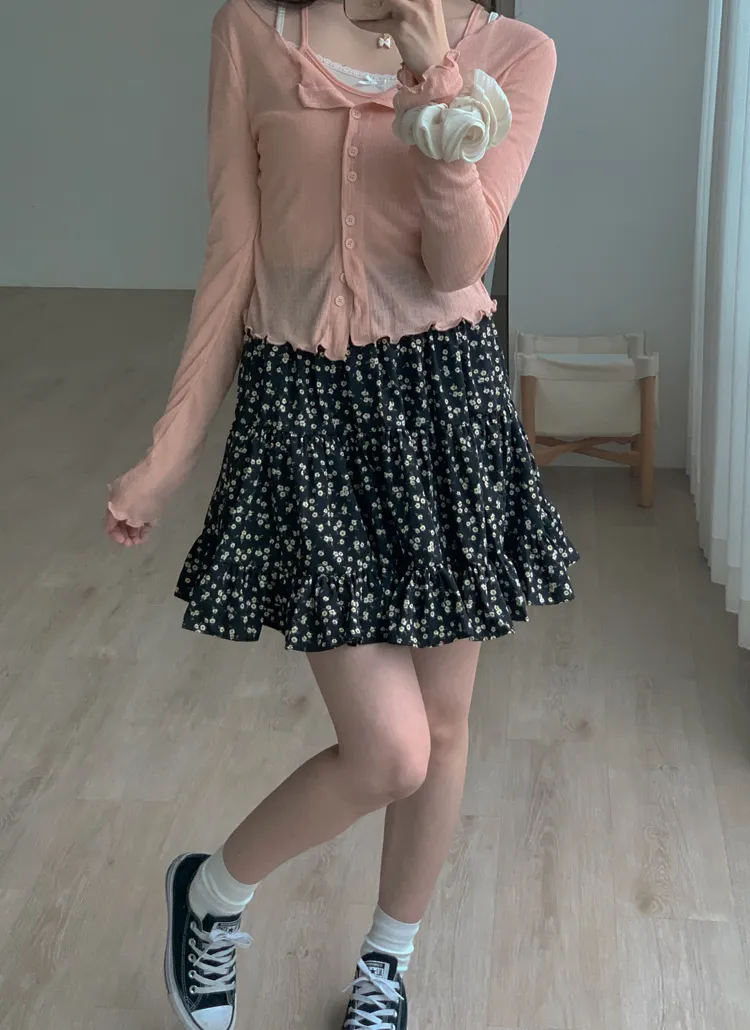 花柄ミニスカート | レディースファッション通販 - DHOLIC 