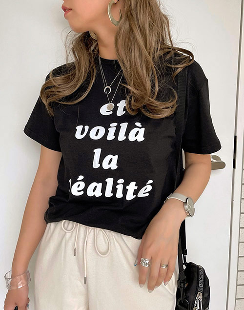 French logo tee（トップス/Tシャツ）| asmaahina | 東京ガールズマーケット