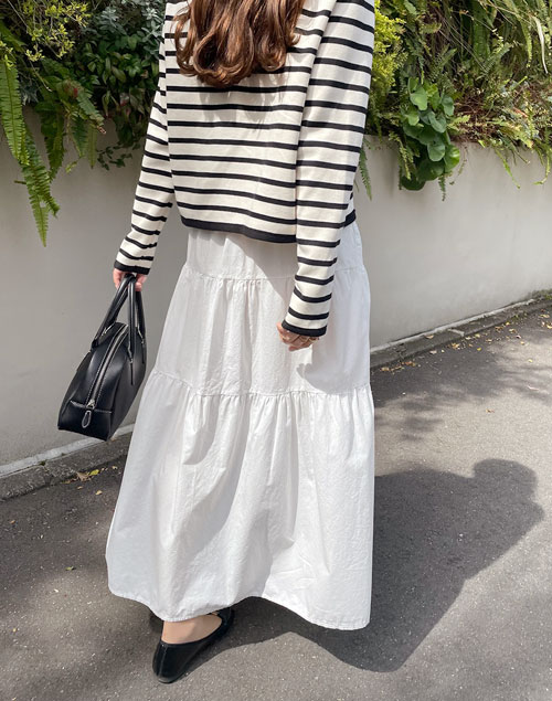 tiered cotton skirt（スカート/スカート）| _____iil_ | 東京ガールズマーケット