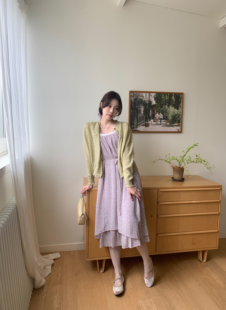 シュシュヘアゴム付つきセットset花柄フラワーキャミソールスリーブレスノースリーブロングフレアワンピース春夏秋 ワンピース ミディ Femmemuse ファムミューズ ファッション総合通販 Dholic