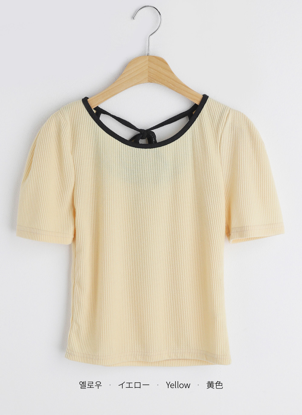 バックリボンリブ半袖Tシャツ・全3色 | DHOLIC | 詳細画像28