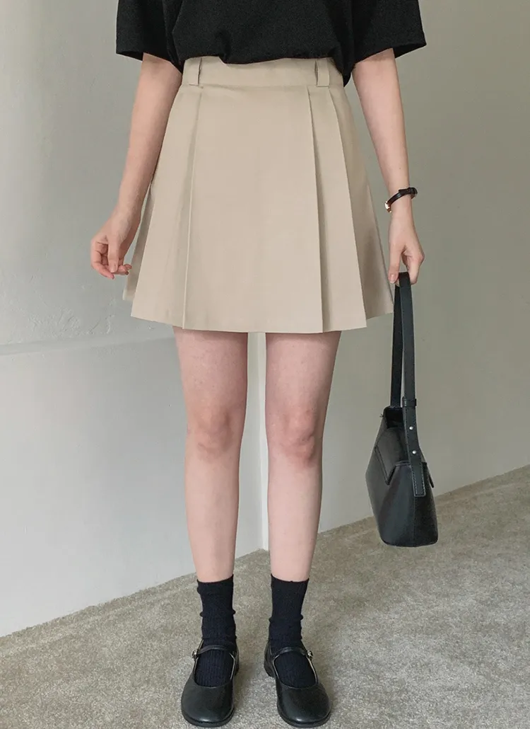 コットンボックスプリーツスカート | レディースファッション通販 - DHOLIC 