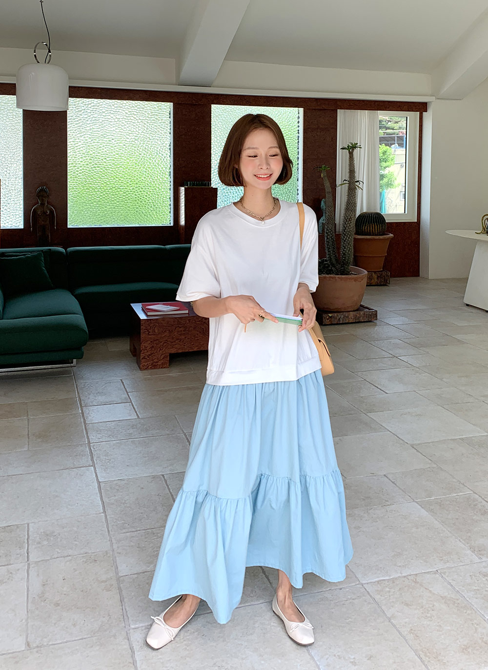 トのワンピ Style Deli 配色ギャザーロングワンピースの通販 By スタイルデリならラクマ のためには