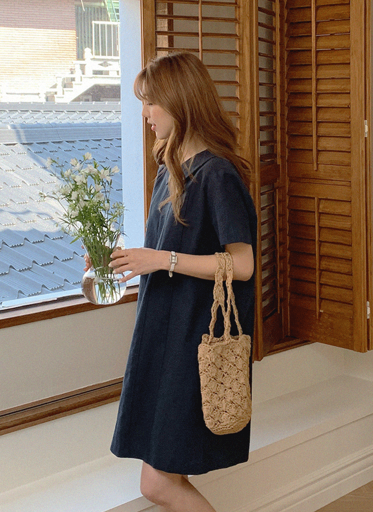 カラーネックリネンワンピース P ワンピース ミニ レディースファッション通販 Dholic ディーホリック