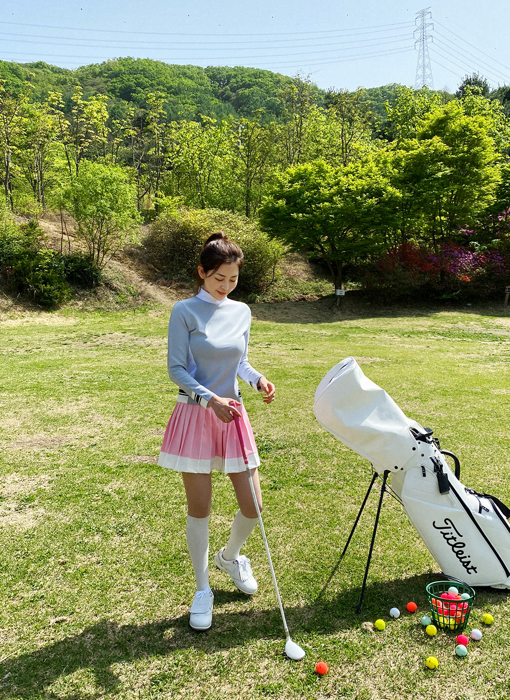 DHOLIC ゴルフウェア プリーツスカート