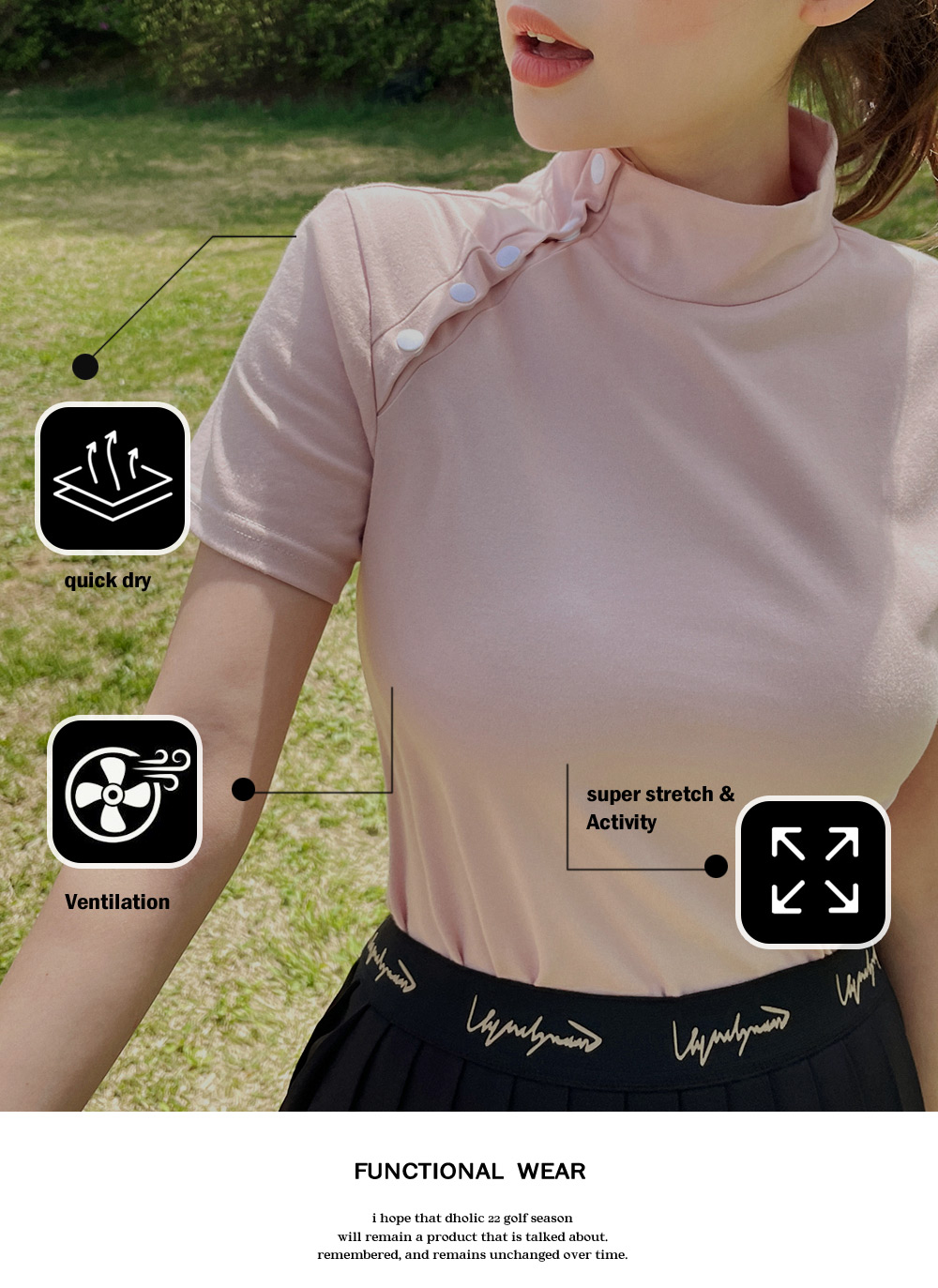 ショルダーボタンTシャツ | DHOLIC | 詳細画像12