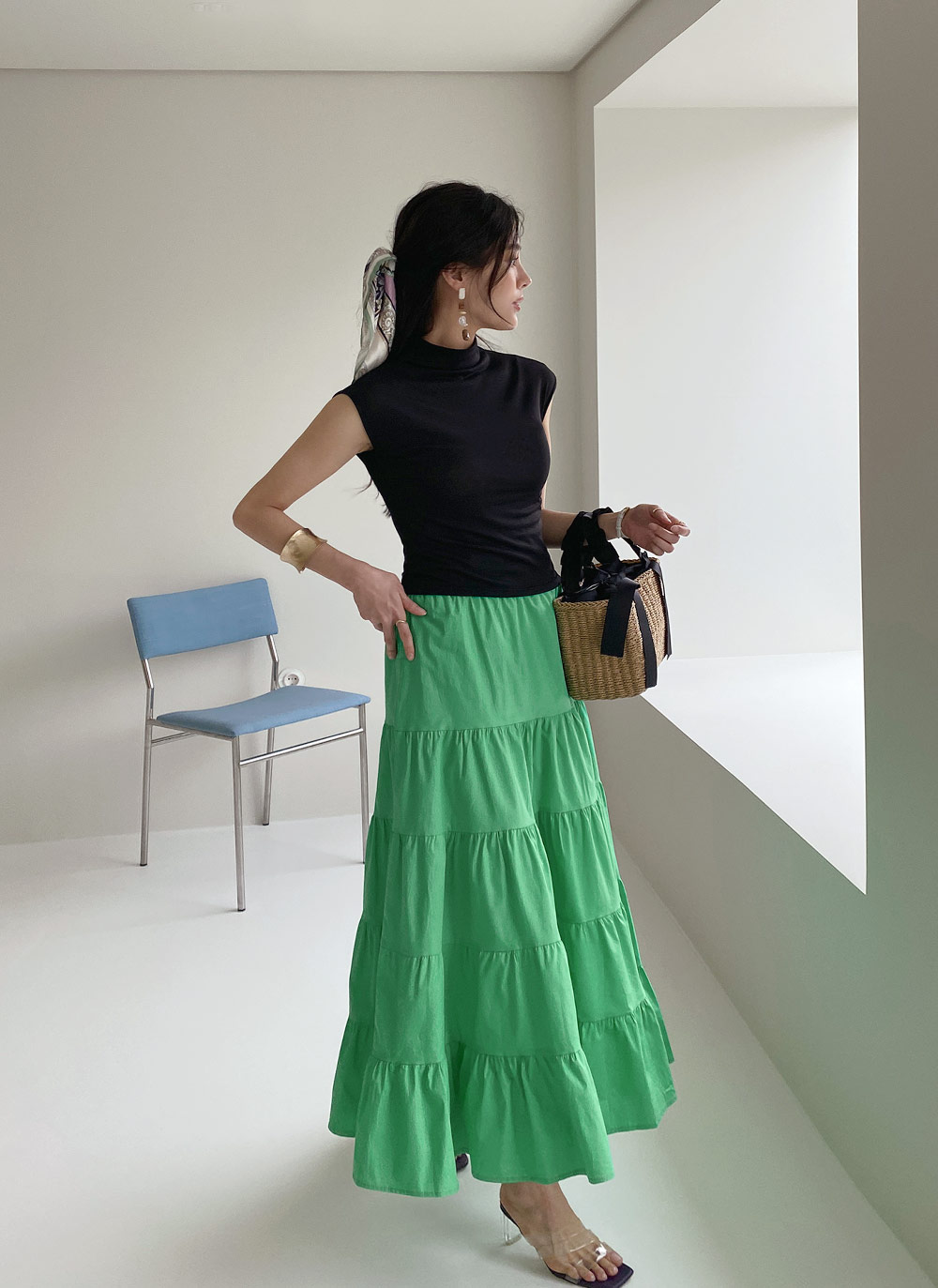 ハイネックフレンチスリーブTシャツ・全4色 | DHOLIC | 詳細画像7