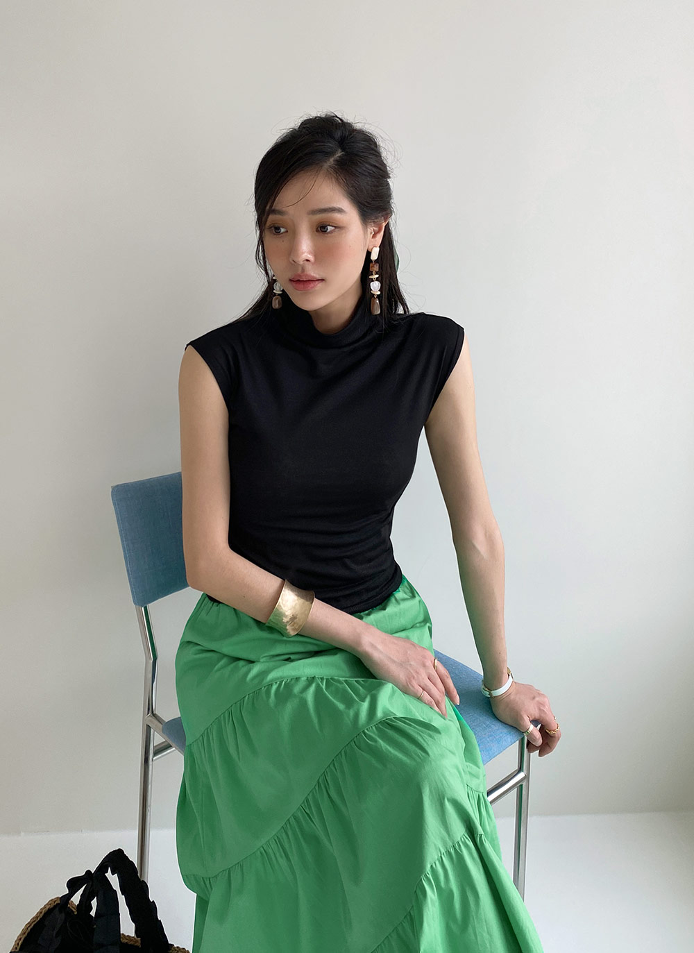 ハイネックフレンチスリーブTシャツ・全4色 | DHOLIC | 詳細画像11