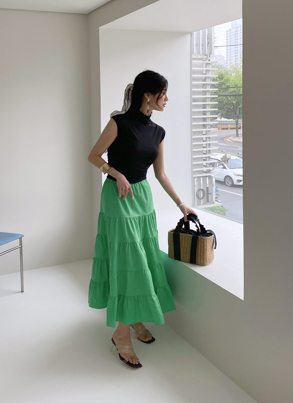 ハイネックフレンチスリーブTシャツ・全4色 | DHOLIC | 詳細画像16