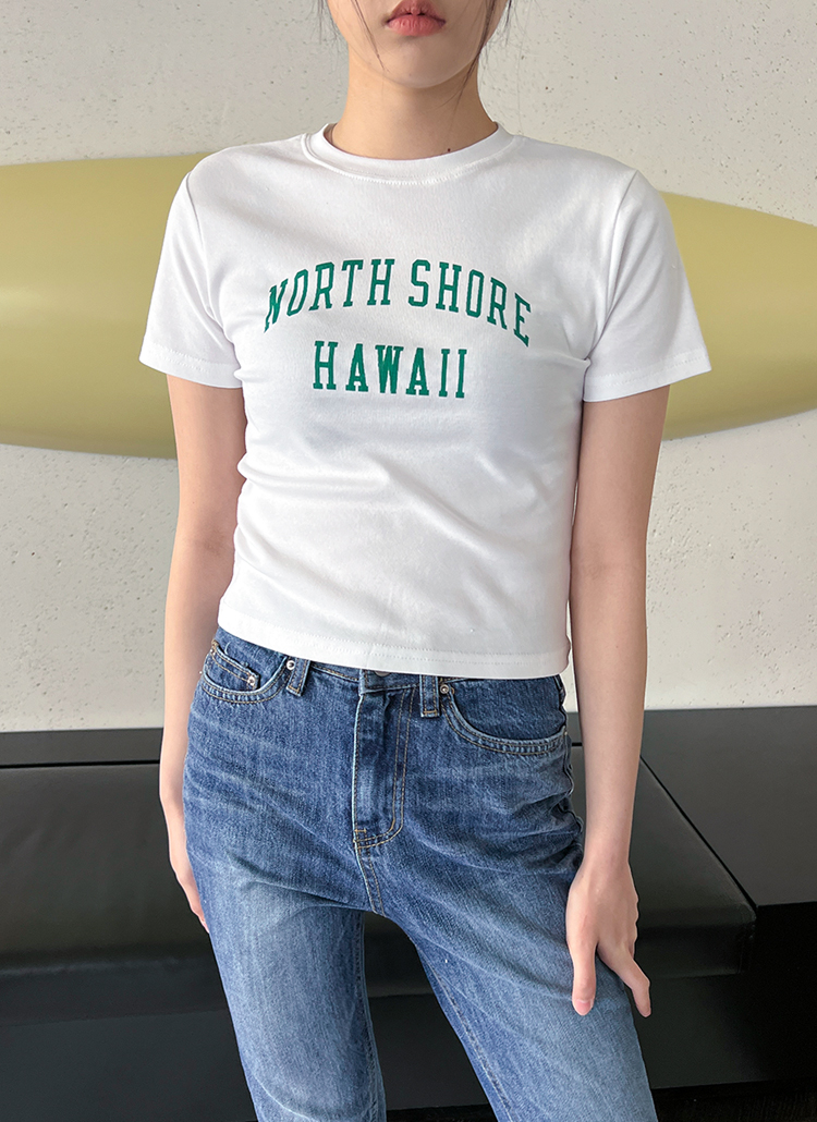 セミクロップドハワイ半袖tシャツ P トップス 半袖tシャツ レディースファッション通販 Dholic ディーホリック