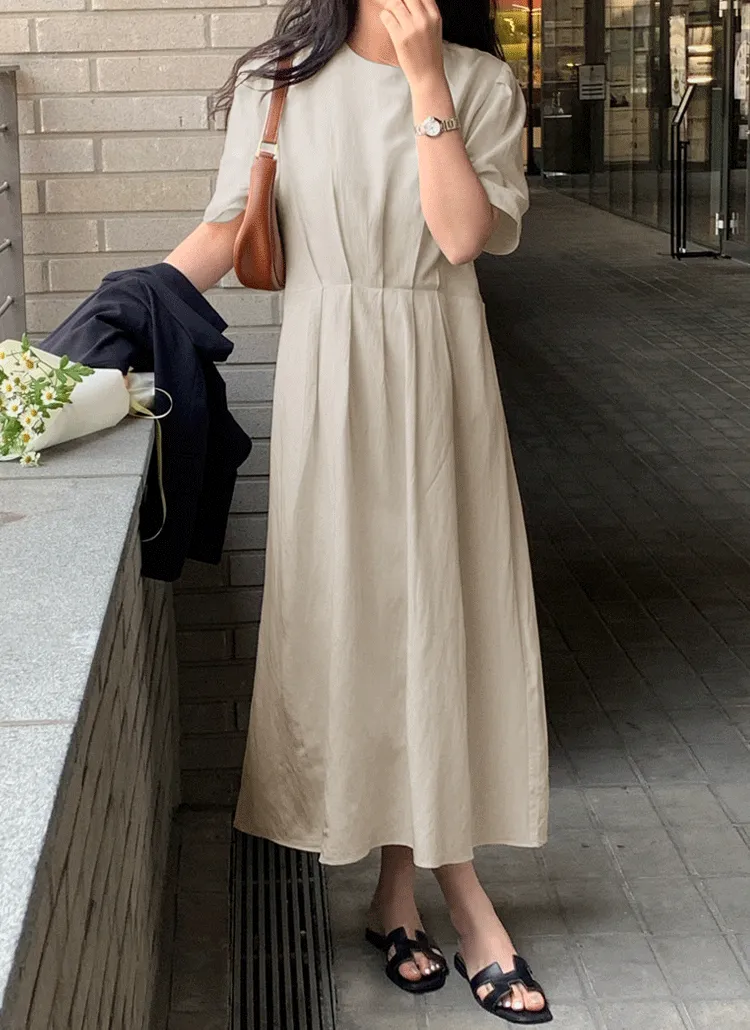 ウエストタックフレアワンピース | レディースファッション通販 - DHOLIC 