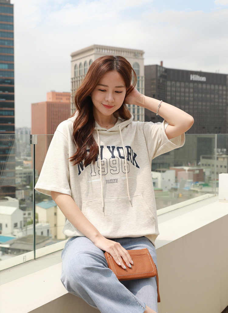 NEW YORK半袖パーカー | レディースファッション通販 - DHOLIC