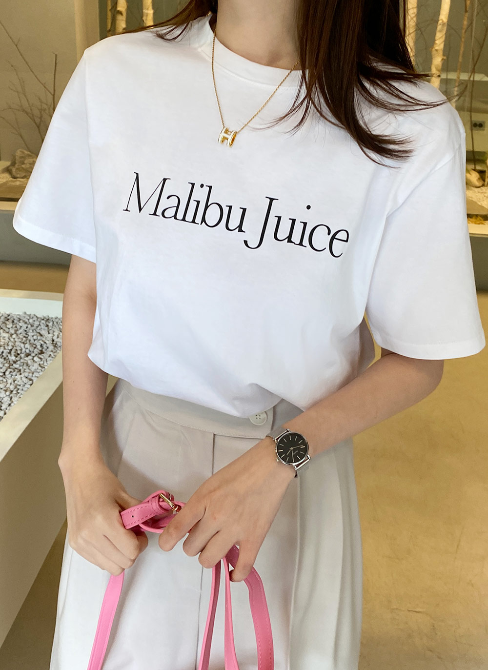 Malibu Juiceレタリング半袖Tシャツ・全4色 | DHOLIC | 詳細画像3