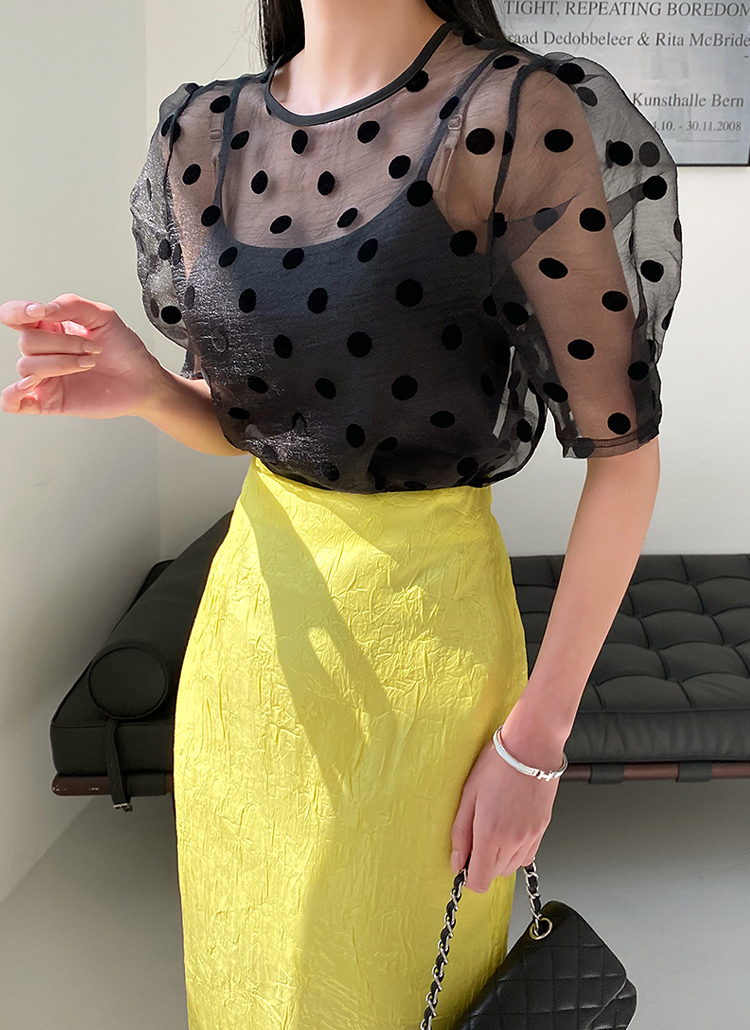 ドットシースルーキャミ