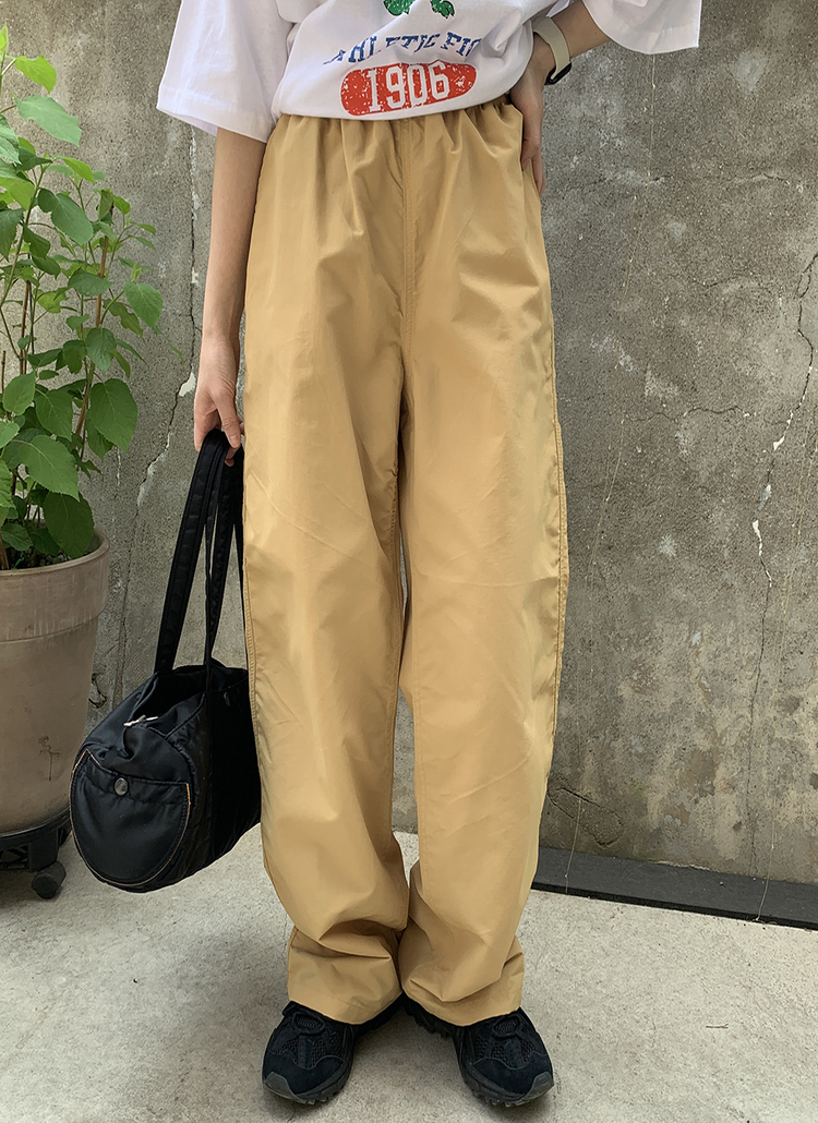 ナイロンワイドパンツ P パンツ ワイドパンツ レディースファッション通販 Dholic ディーホリック