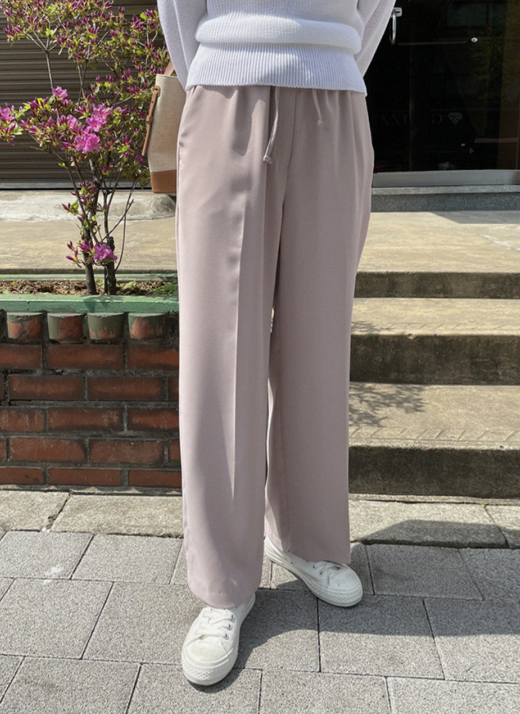 ウエストゴムスラックスパンツ P3727 パンツ スラックス レディースファッション通販 Dholic ディーホリック