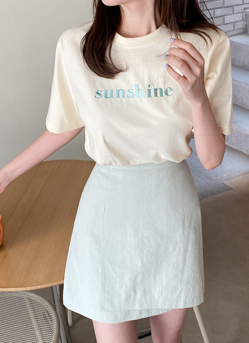 sunshine刺繍半袖Tシャツ・全4色 | DHOLIC | 詳細画像9