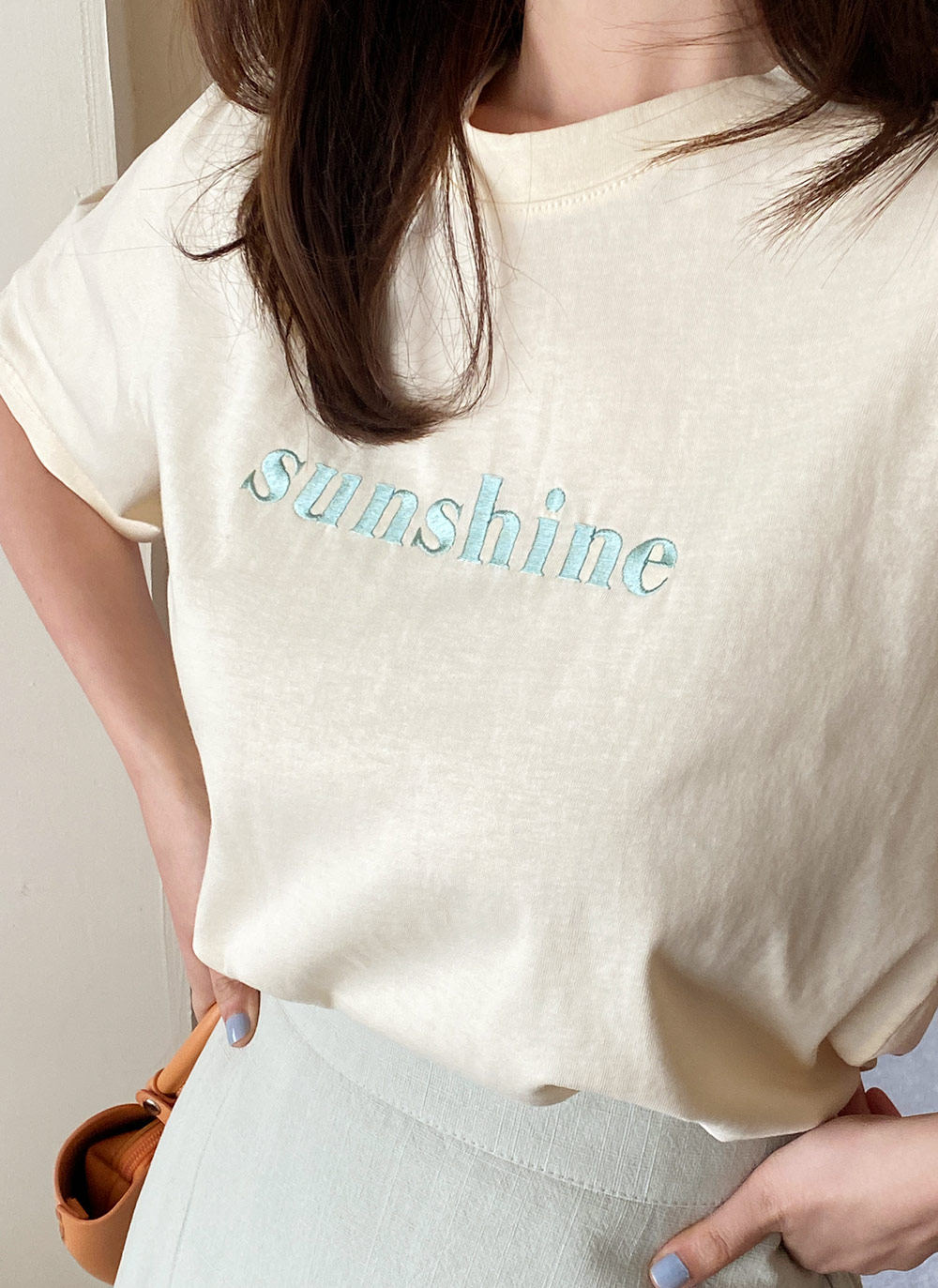 sunshine刺繍半袖Tシャツ・全4色 | DHOLIC | 詳細画像15