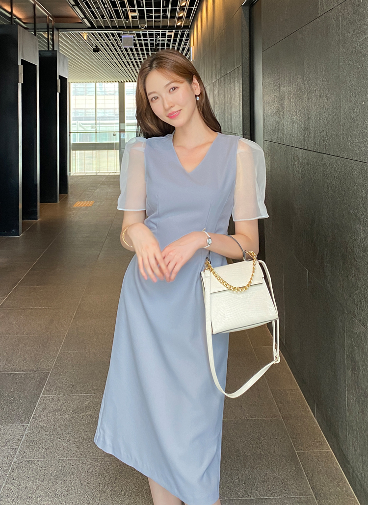 シースルースリーブワンピース | レディースファッション通販 - DHOLIC