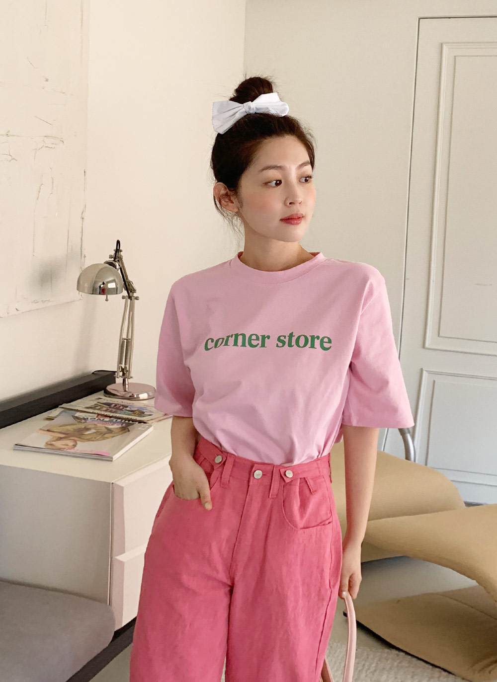 corner storeレタリング半袖Tシャツ・全4色 | DHOLIC | 詳細画像9