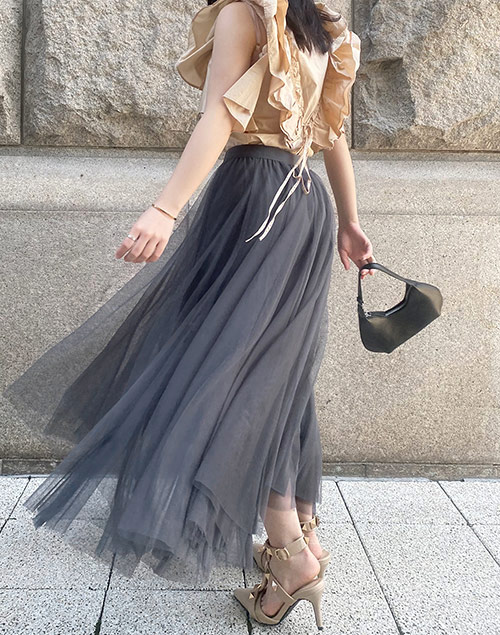 tulle long skirt（スカート/スカート）| ebimi_benizy | 東京ガールズマーケット
