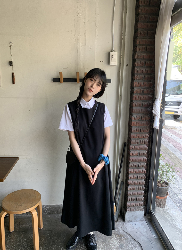ラウンドネックノースリーブワンピース レディースファッション通販 Dholic 公式