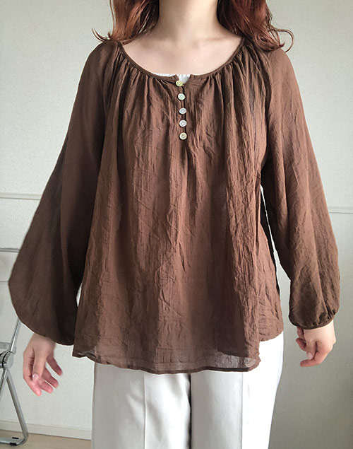 sheer button blouse（ブラウス/ブラウス）| 217ymt | 東京ガールズマーケット