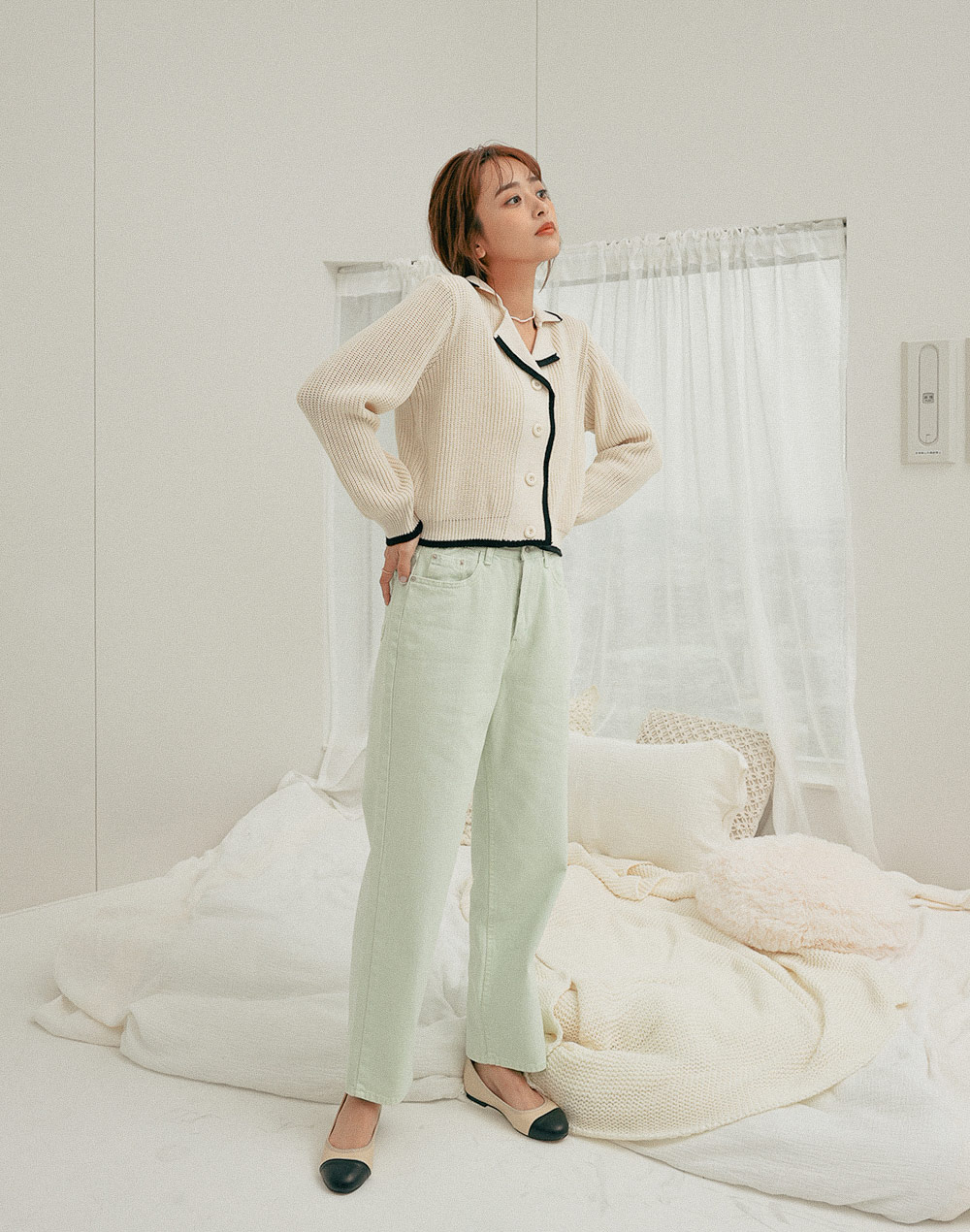semi-wide cotton pants | 詳細画像2
