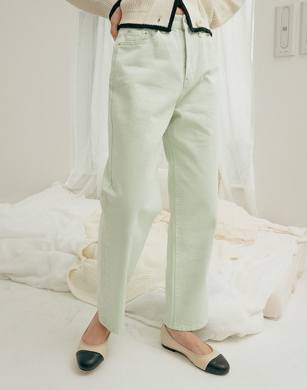 semi-wide cotton pants | 詳細画像4