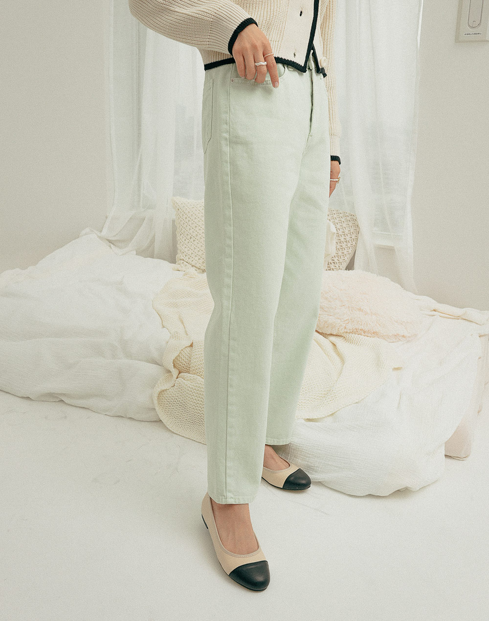 semi-wide cotton pants | 詳細画像6