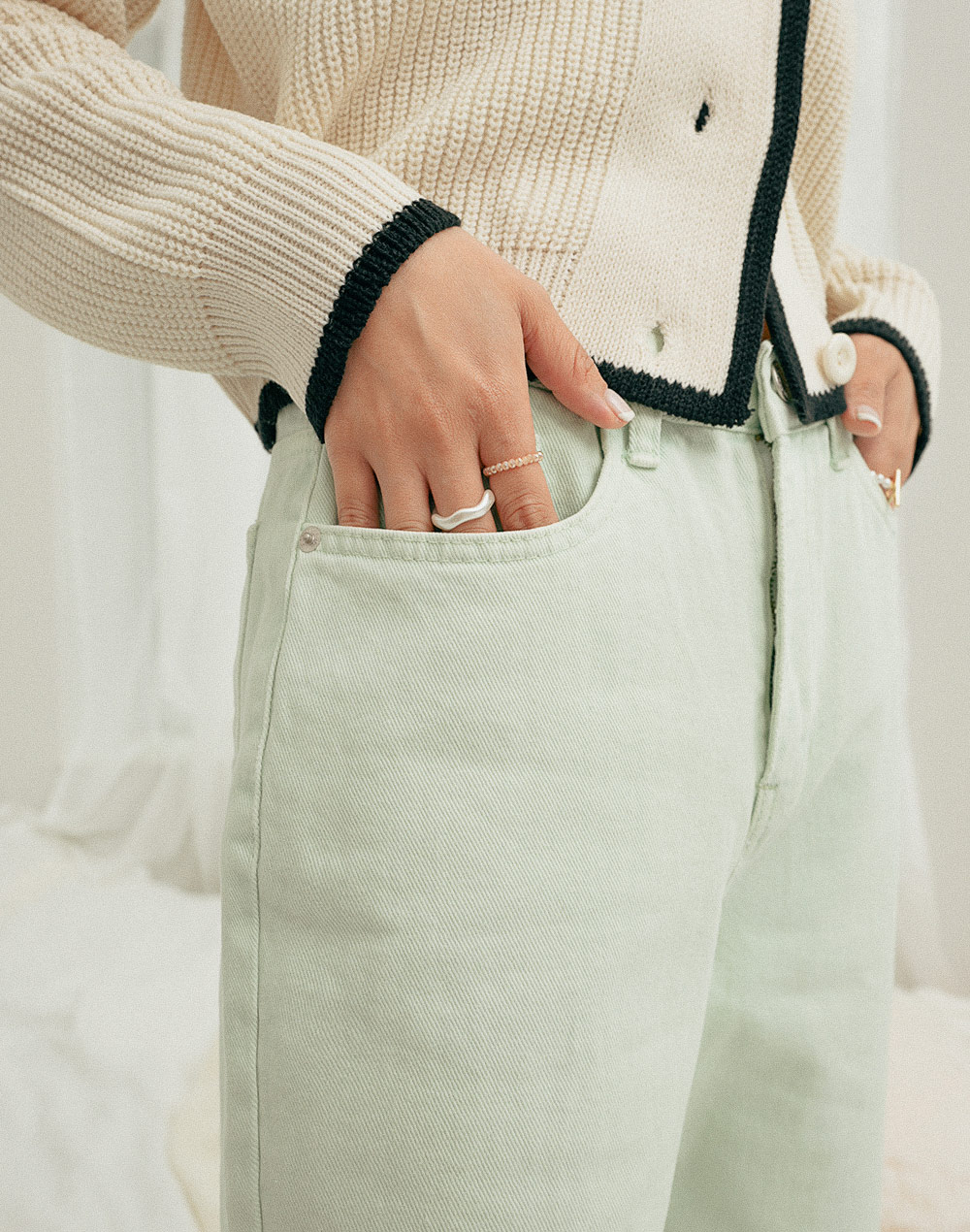 semi-wide cotton pants | 詳細画像8