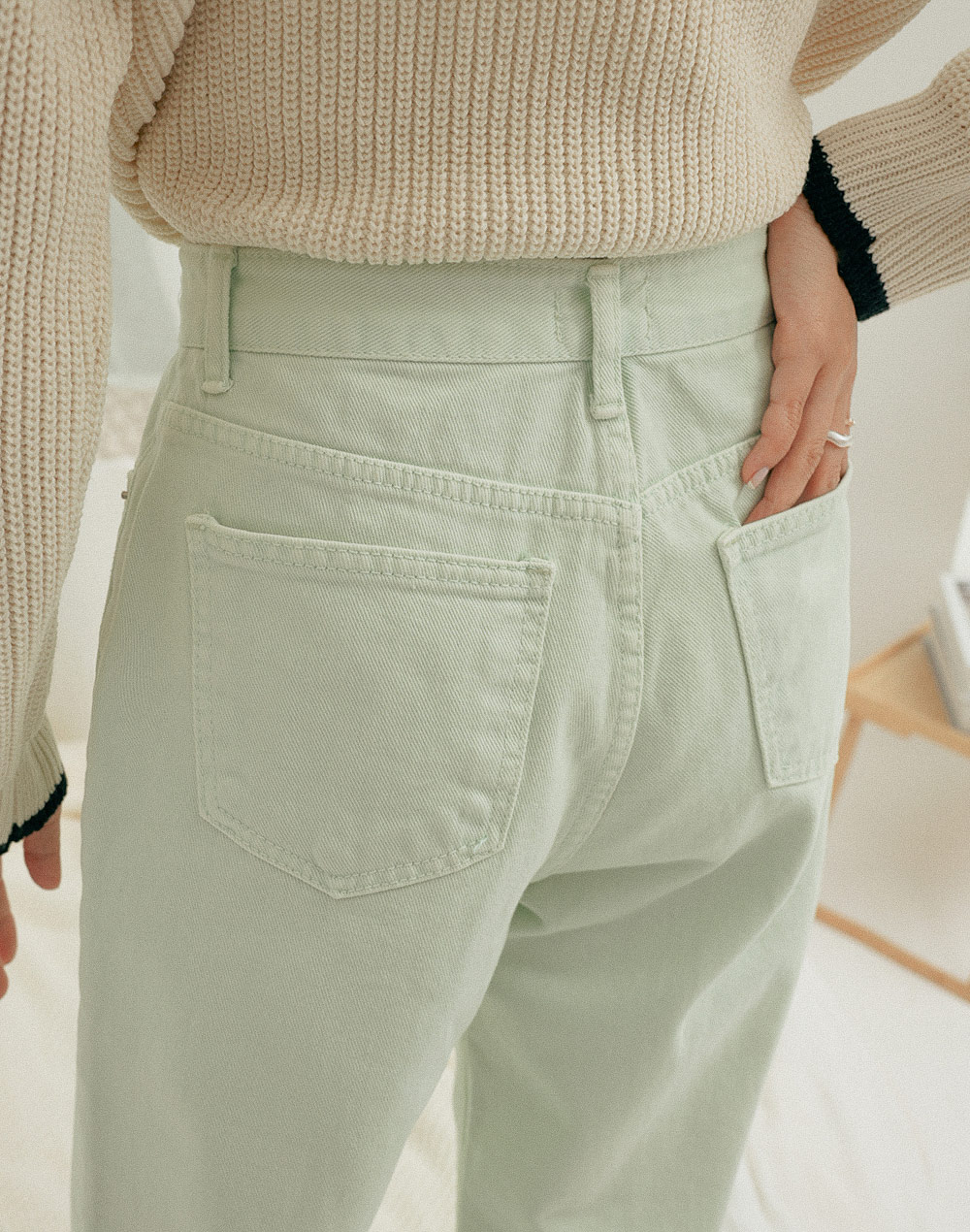 semi-wide cotton pants | 詳細画像9