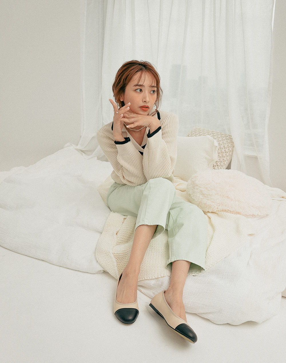 semi-wide cotton pants | 詳細画像11