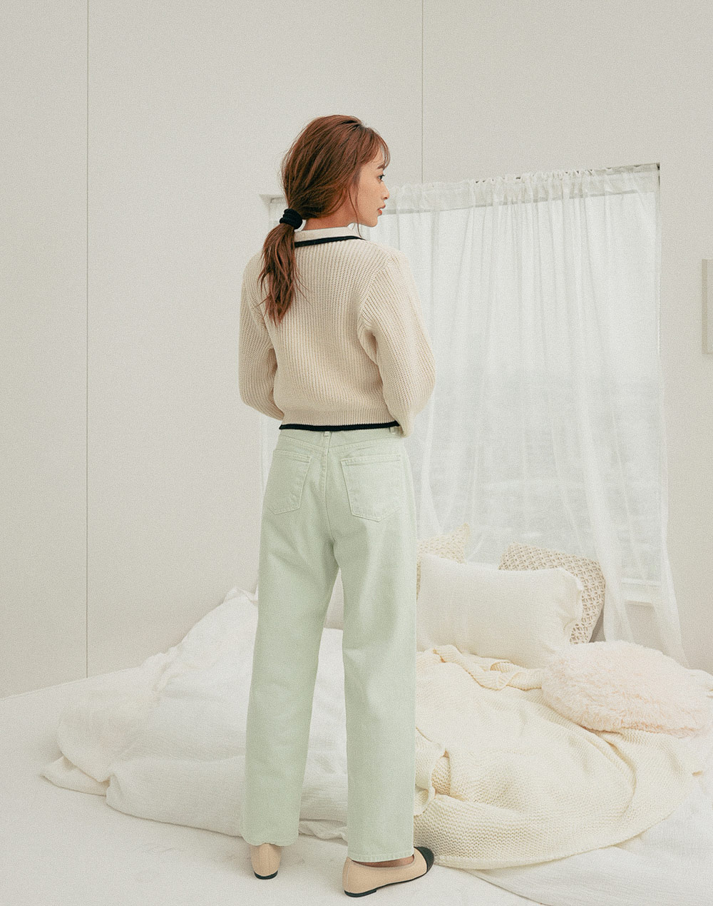semi-wide cotton pants | 詳細画像12