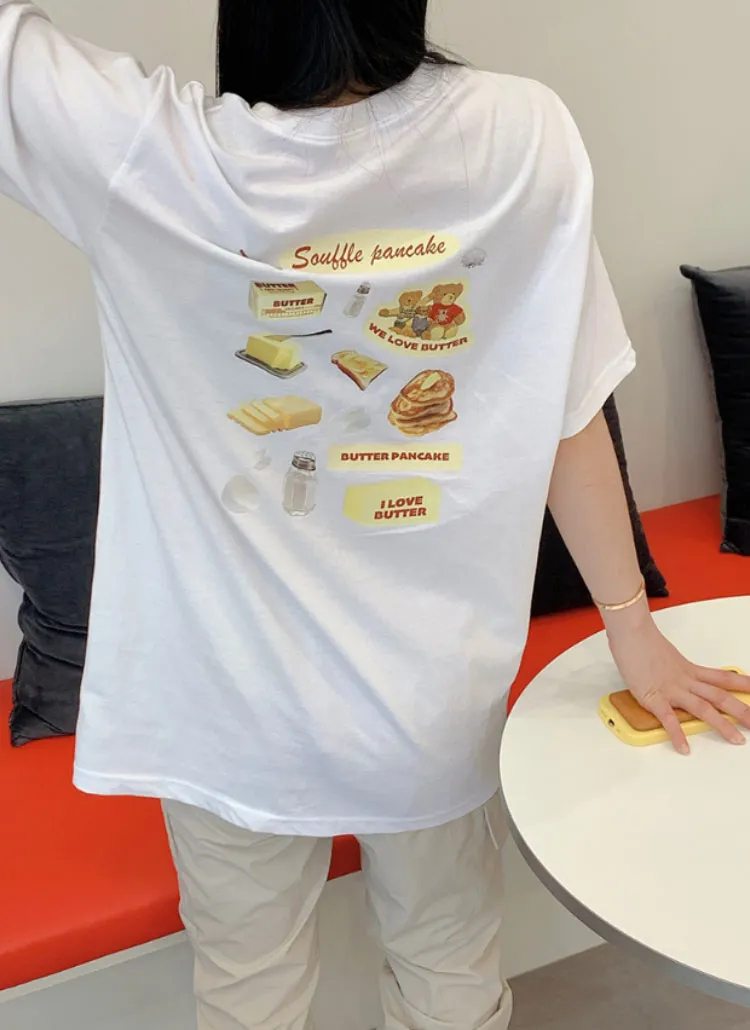 BUTTERバックプリントTシャツ | レディースファッション通販 - DHOLIC