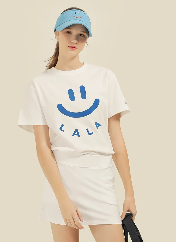 LALAスマイル半袖Tシャツ(White) | lala | 詳細画像1