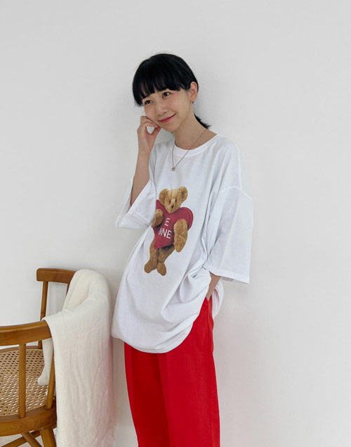 BE MINE♡くまTシャツ!（トップス/Tシャツ）| mito_natsume | 東京ガールズマーケット