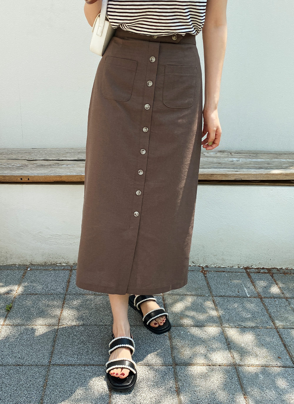 ボタンポケットスカート・全4色 | DHOLIC | 詳細画像6