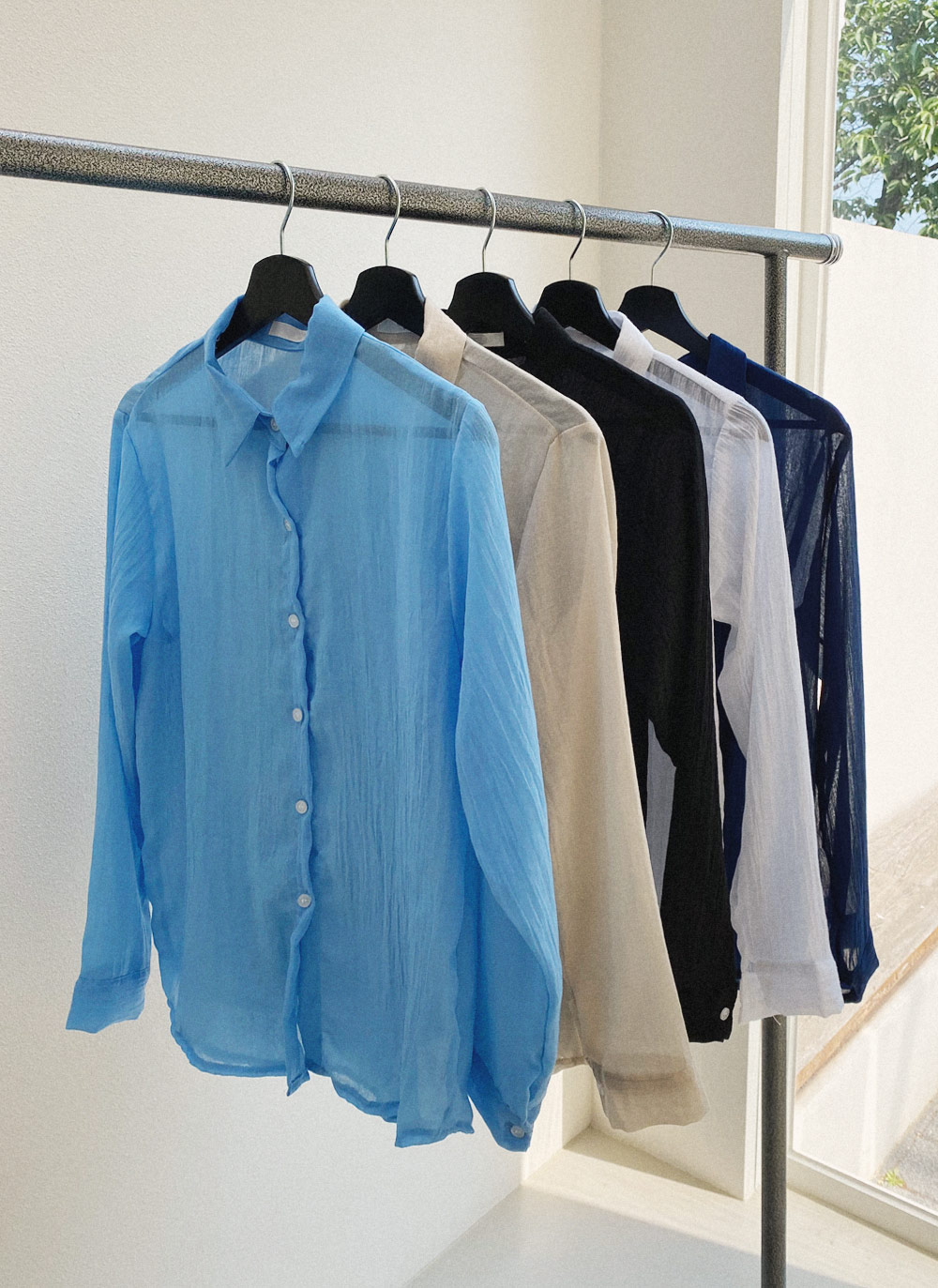 シアーコットンシャツ・全5色 | DHOLIC | 詳細画像2