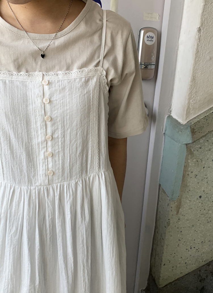 コットンレースキャミワンピース 8日限定値下げ！コットンレースキャミ